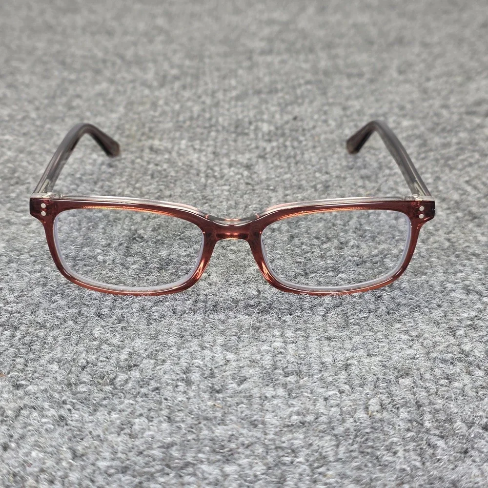Muse Corvallis Brown/Clear‎ Rectangle 35-002010 Eyeglasses Frames 50-17-140